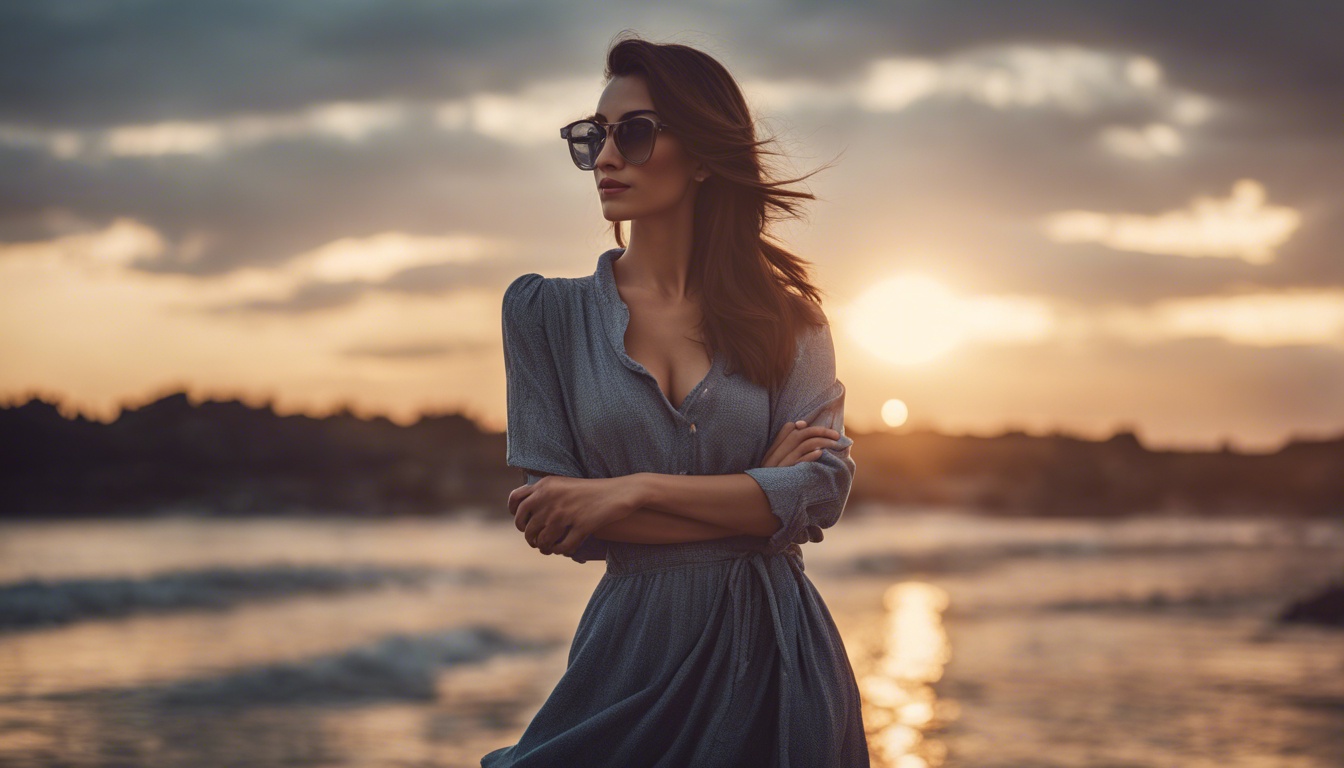 stylish-woman-at-sunset-beach